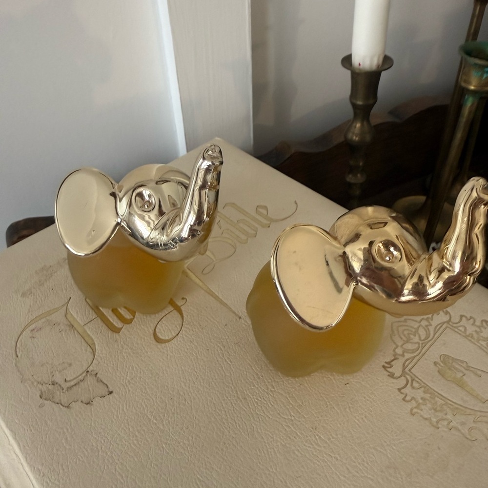 Vintage Avon “Good Luck Elephant” Cologne Bottles.
